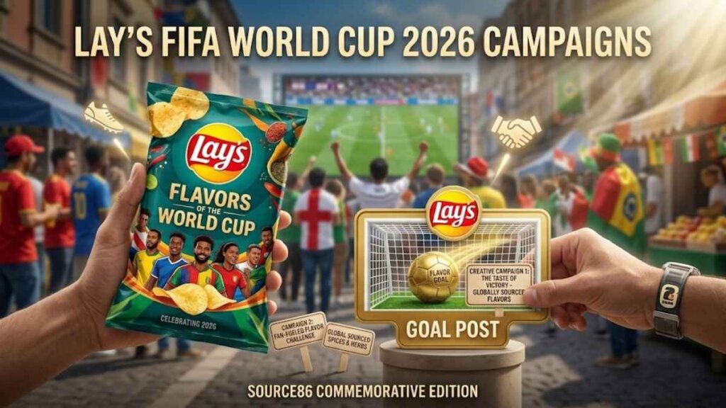 Lay's Official FIFA World Cup 2026 sponsor logo launching No Lay's No Game global campaign across 90 markets and Bandwagon U.S. campaign May 5 2026 featuring Lionel Messi David Beckham and Alexia Putellas Epic Watch Party activation