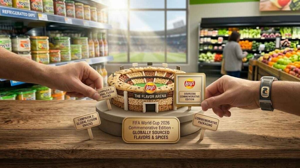 Lay's Official FIFA World Cup 2026 sponsor logo launching No Lay's No Game global campaign across 90 markets and Bandwagon U.S. campaign May 5 2026 featuring Lionel Messi David Beckham and Alexia Putellas Epic Watch Party activation
