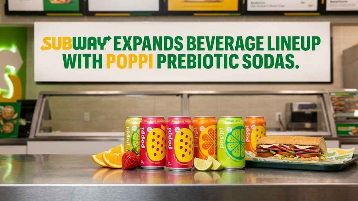 Subway Adds poppi Prebiotic Soda to Its Beverage Lineup Nationwide, Marking the Brand’s First Major QSR Restaurant Distribution Since the PepsiCo Acquisition