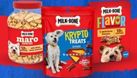 Limited-edition Milk-Bone Krypto Soft & Chewy Mini Treats inspired by the Supergirl movie collaboration