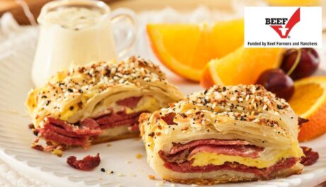 Mother’s Day beef brunch dishes from Beef Checkoff campaign featuring quiche, strudel, and monkey bread recipes