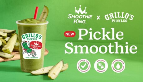 Smoothie King and Grillo’s Pickles limited-edition pickle smoothie with hydration-focused ingredients