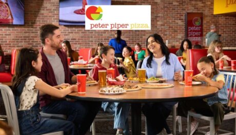 Peter Piper Pizza Mesquite prototype restaurant with arcade games, PlayPark and family dining experience
