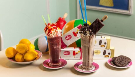 BUZZBAR alcohol-infused frozen dessert served at Serendipity 3 in New York City during summer launch