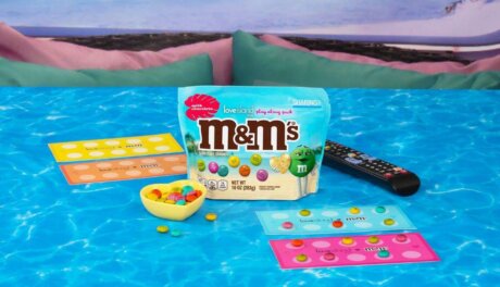 M&M'S Love Island USA Play Along Packs featuring custom candies and interactive game boards for watch parties