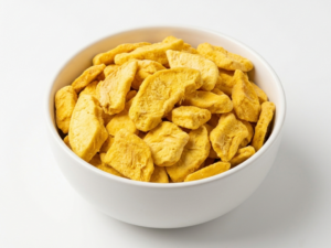Bulk Freeze Dried Mango inside White Ceramic Bowl