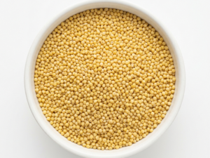 Bulk Millet on a white bowl