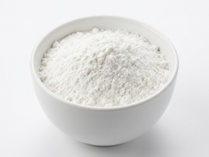 Bulk Tapioca Startch in a white ceramic bowl