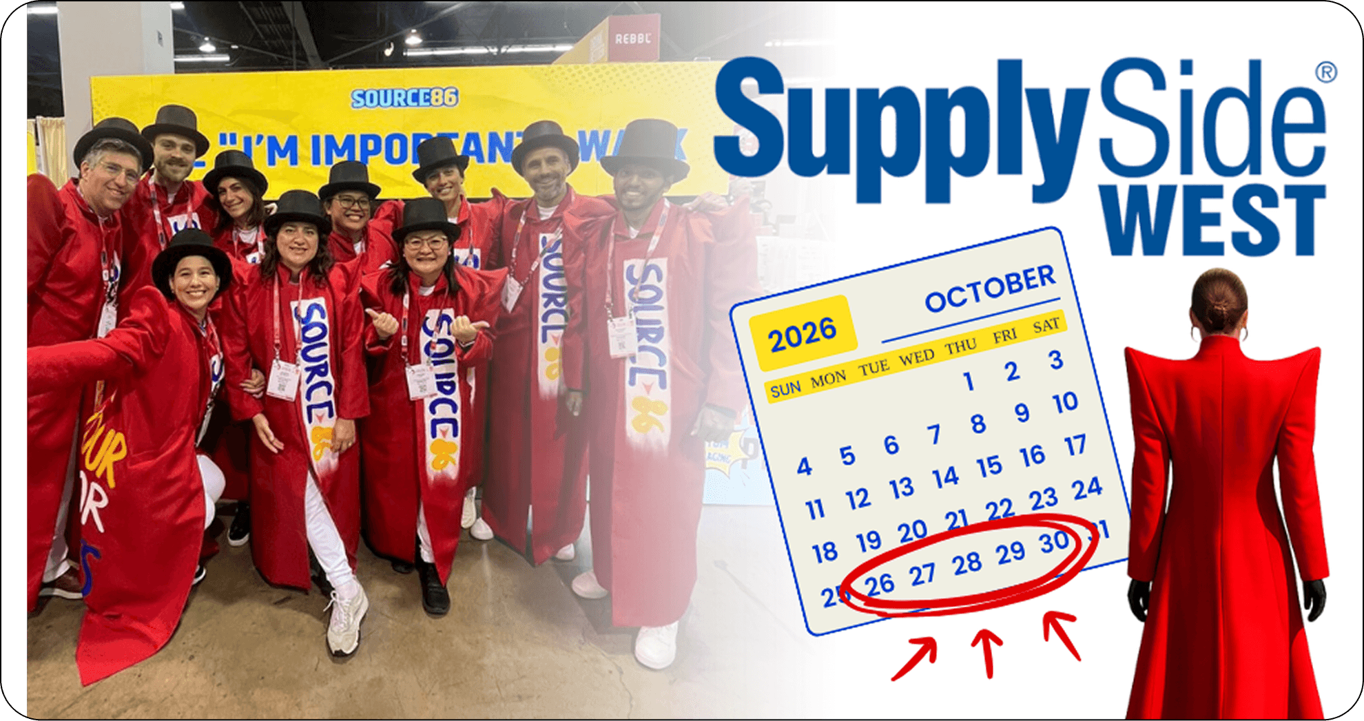 Source86 team at SupplySide West, booth #3418